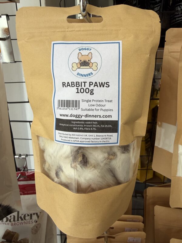 Rabbit Paws 100g – Doggy Dinners Ltd